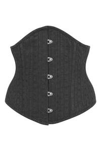 Black Cotton Expert Waist Training Waspie Corset