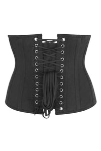 Single Layer Underbust Corset in Black