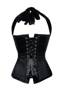 Corset Story GC-1027 Black Red Burlesque Halterneck Corset