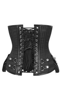 Black Striped Pirate Underbust Corset