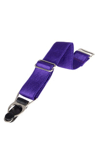 6 x Steel Suspender Clips In Purple