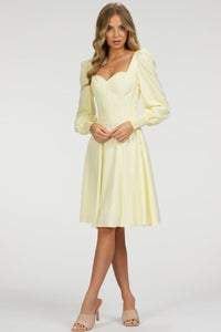 Corset Story SC-057 Sunflower Lemon Sorbet Corset Dress with Long Sleeves