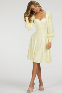 Corset Story SC-057 Sunflower Lemon Sorbet Corset Dress with Long Sleeves