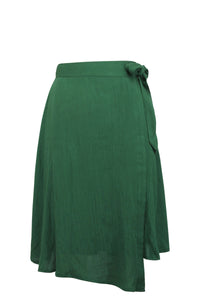 Corset Story SC-093 Agapanthus Heritage Green Rayon Asymmetric Wrap Skirt