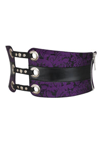 Purple Brocade Corset inspired Belt