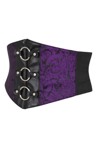 Gothic Purple Brocade Waspie Inspired Belt