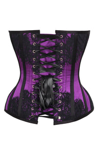 Historic Inspired Purple Waist Taming Overbust