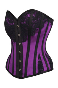 Historic Inspired Purple Waist Taming Overbust