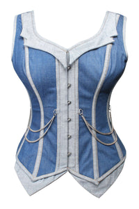 Corset Story WTS837 Double Denim WaistCoat Corset