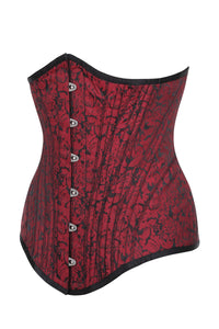 Corset Story BC-022 Red and Black Brocade Underbust