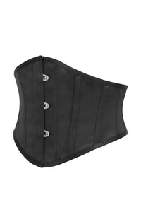 Corset Story BC-048 Black Satin Waspie Corset