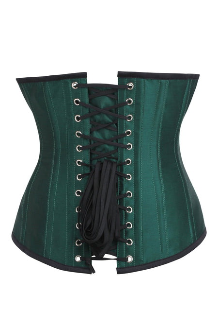 Corset Story BC-049 Longline Green Taffeta Underbust Corset