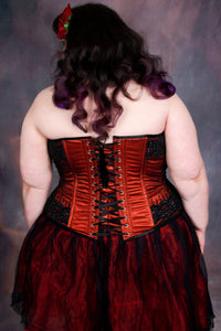 Corset Story C08 Burgundy Satin Couture Corset