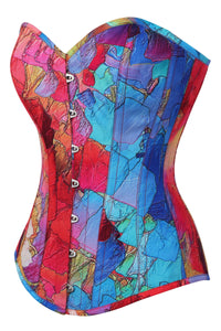 Corset Story MY-649 Kaleidoscopic Exposed Petal Longline Overbust Corset