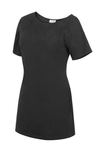 Ione Black Jersey Asymmetrical T-Shirt Dress