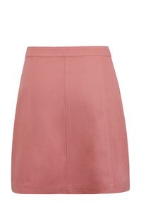 Corset Story SC-096 Poppy Dusk Rose Cotton Twill Skirt With Self Covered Buttons