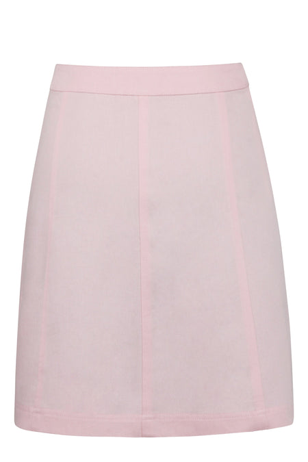 Corset Story SC-097 Poppy Prairie PInk Cotton Twill Skirt With Self Covered Buttons