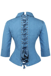 Corset Story SST028 Tailored Denim Corset Shirt