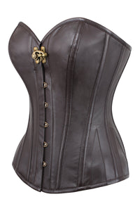 Corset Story WTS227 Brown PVC Overbust Corset