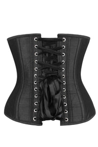 Corset Story WTS520 Waist Taming Mesh Underbust With Red Satin Panels And Decorative Lace